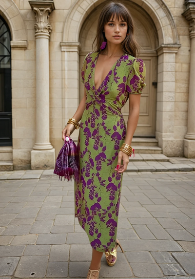 Vestido floral elegante y con estilo - Alma en Flor